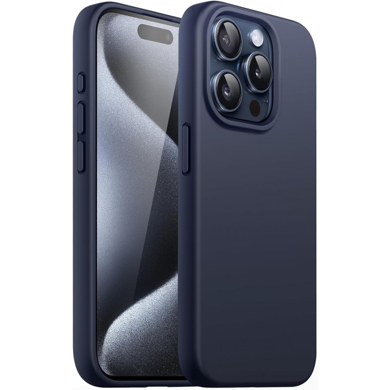 Θήκη Σιλικόνης Soft 2.0 mm Για Apple iPhone 15 Pro Max 5G 6,7" Σκούρο - Μπλε