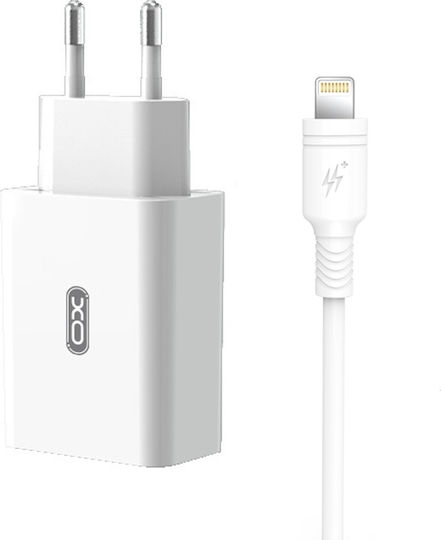 XO L36 Φορτιστής με Θύρα USB-A και Καλώδιο Lightning