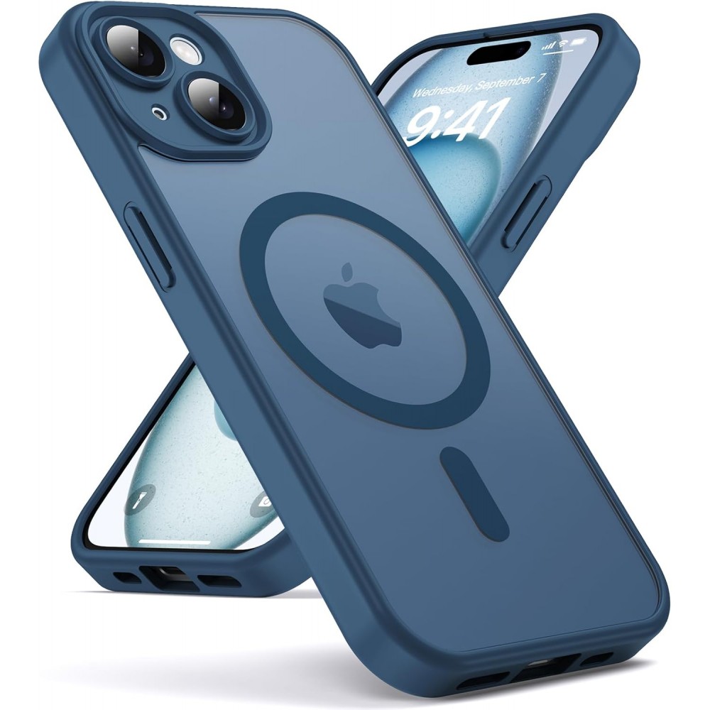 Θήκη Back Cover Electro Magsafe Ημιδιαφανή Για Apple iPhone 13 6.1'' Σκούρο - Μπλε