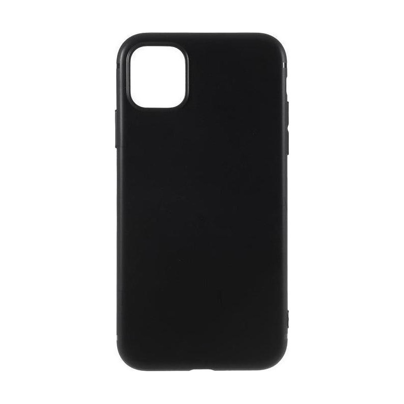 Θήκη Σιλικόνης  για iPhone 11 Μαύρη Soft Matte