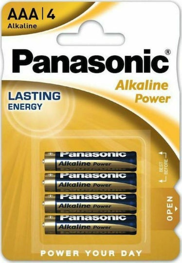 Panasonic Alkaline Power Μπαταρίες AAA 1.5V 4τμχ