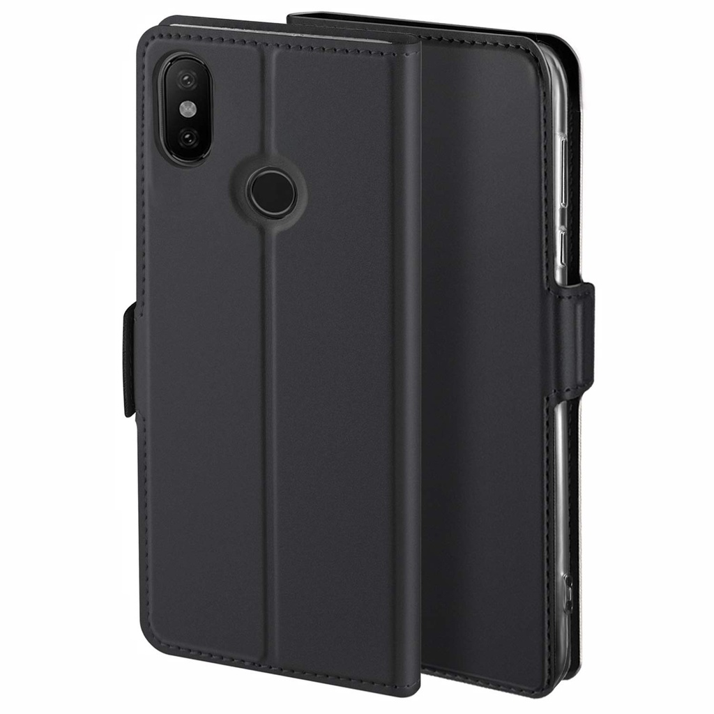 Θήκη Βιβλίο για Xiaomi Redmi Note 6 Pro /MiA2 μαύρη