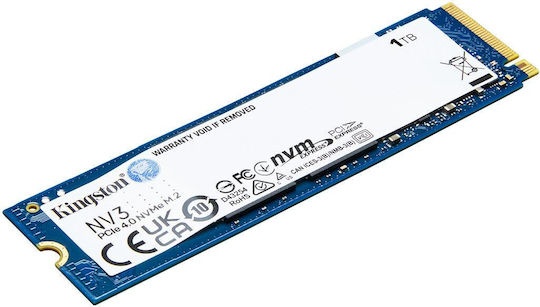 Kingston Nv3 SSD 1TB τύπου M.2 με σύνδεση PCI Express 4.0 (PS5 Compatible) SNV3S/1000G