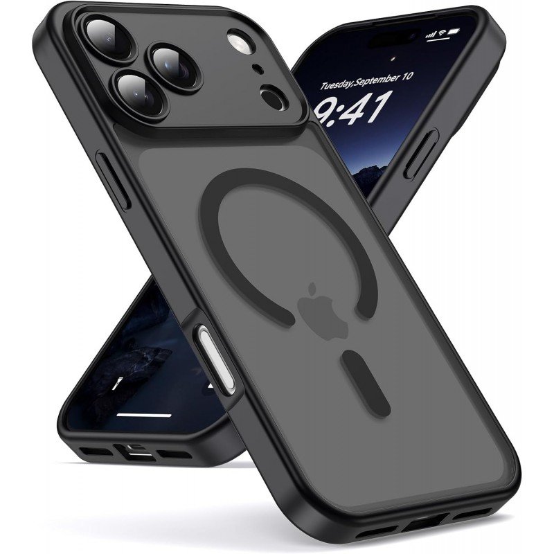 Θήκη Back Cover Electro Magsafe Ημιδιαφανή Για Apple iPhone 17 Pro Max 5G 6,9" Μαύρο (Κλειστή Κάμερα)