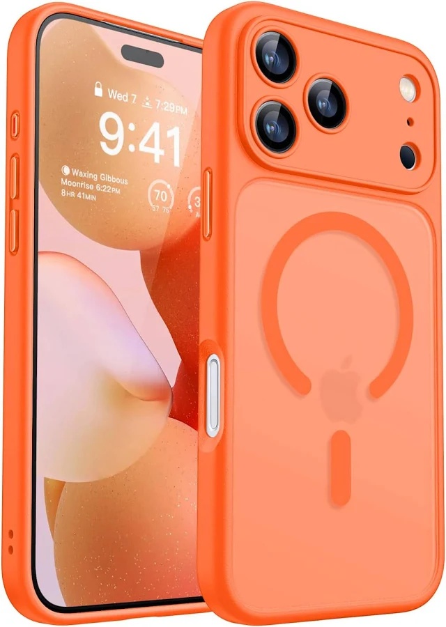 Θήκη Back Cover Electro Magsafe Ημιδιαφανή Για Apple iPhone 17 Pro Max 5G 6,9" πορτοκαλί-κλειστή κάμερα