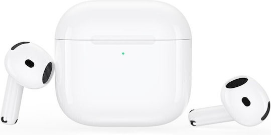 XO Q7 Earbud Bluetooth Handsfree Ακουστικά με Αντοχή στον Ιδρώτα και Θήκη Φόρτισης Λευκά