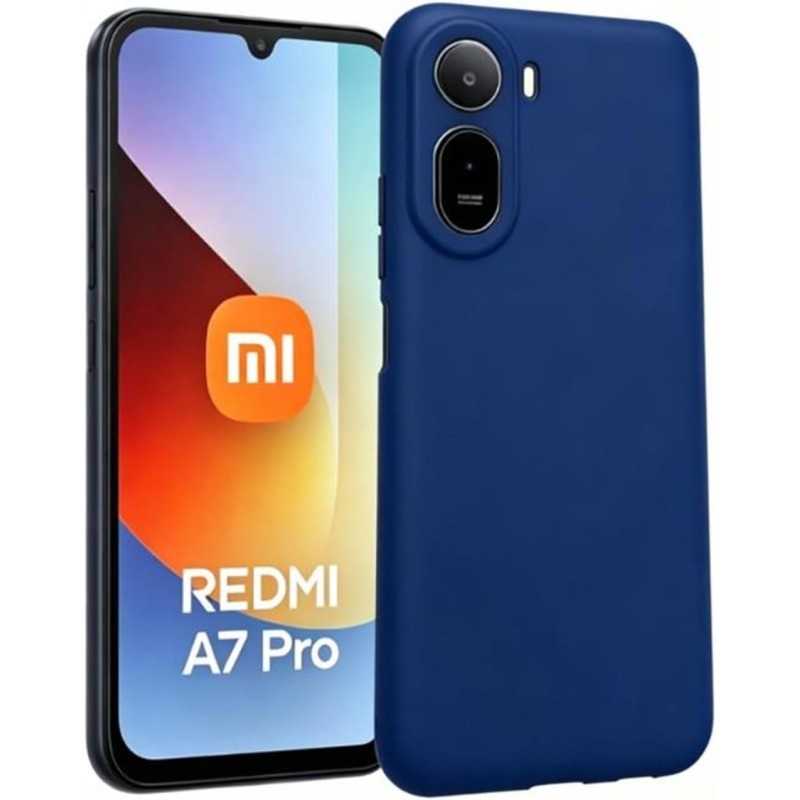 Θήκη Σιλικόνης Matt 1,5 mm Για Xiaomi Redmi A7 Pro Σκούρο - Μπλε