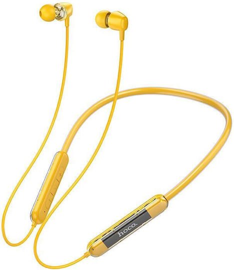 Hoco ES65 Crystal Sports In-ear Bluetooth Handsfree Ακουστικά Κίτρινα