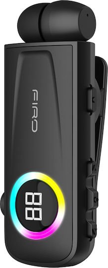 Firo H17 In-ear Bluetooth Handsfree Ακουστικό Πέτου με Αντοχή στον Ιδρώτα Μαύρο