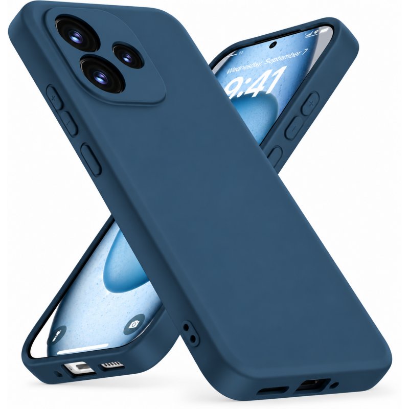 Θήκη Σιλικόνης Matt 1,5 mm Για Xiaomi Redmi 17 Σκούρο - Μπλε