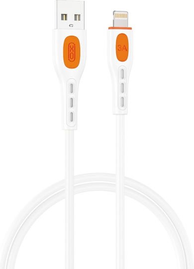 XO NB282 USB-A to Lightning Cable 12W, 6A Μαύρο 1m