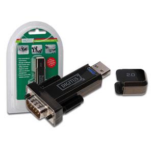 Digitus Converter USB 2.0 D-Sub 9 Male Black