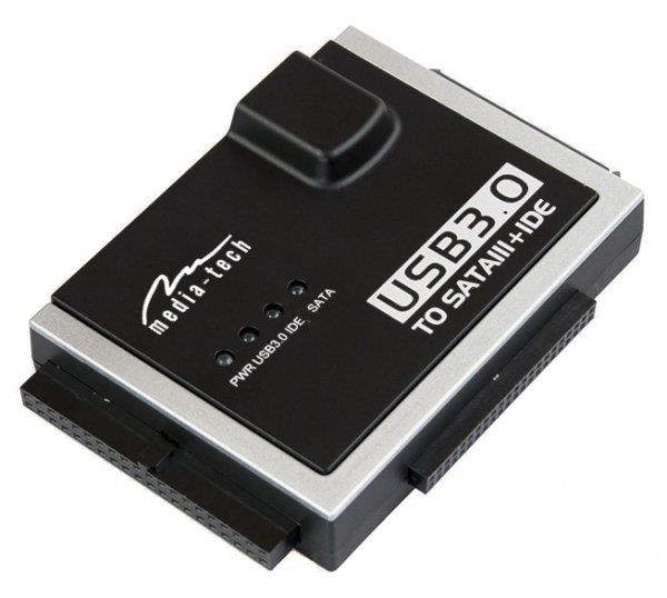 Media-Tech MT5100 cable gender changer IDE/SATA USB 3.0 Black