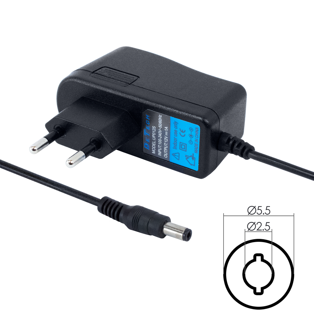 DeTech Network Charger Adapter 5V/2A 5.5*2.5