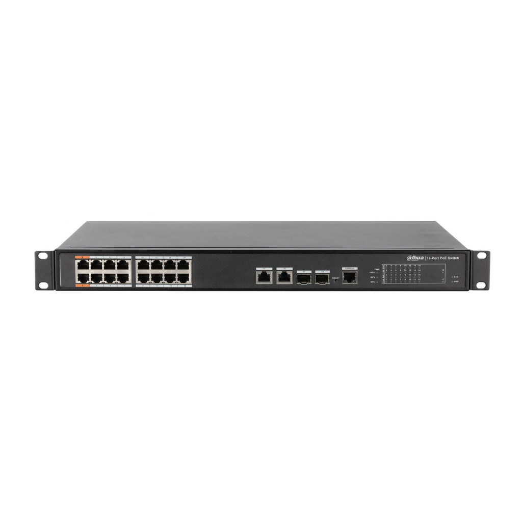 Dahua Europe PFS4218-16ET-240 Managed L2 Fast Ethernet (10/100) Black Power over Ethernet (PoE)