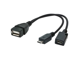 [8716309087308] Gembird OTG Cable USB Micro AF- BM+(F) USB 2.0 OTG 15CM8716309087308