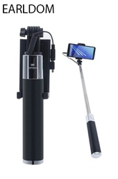 [3000000173374] Earldom ET-ZP13 Selfie Stick με Καλώδιο Lightning Μαύρο