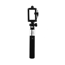[6971410551052] Earldom Selfie stick with cable ZP05, Black