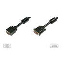 [4016032298526] Digitus DVI(24+5) - HD15 2m DVI-I VGA (D-Sub) Black