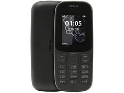 [6438409035615] Nokia 105 Dual SIM Black (Ελληνικό Μενού)