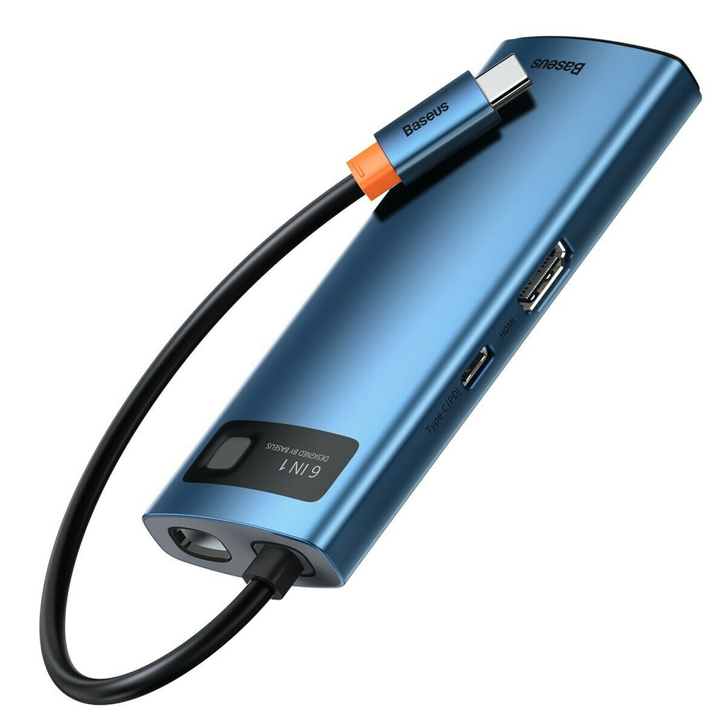 Baseus Hub Adapter 6in1 USB-C to 3x USB 3.0 + HDMI + USB-C PD 4K HD