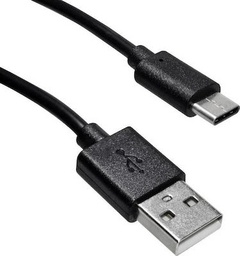 [5210029054686] Regular USB 2.0 Cable USB-C male - USB-A male Μαύρο 1.5m