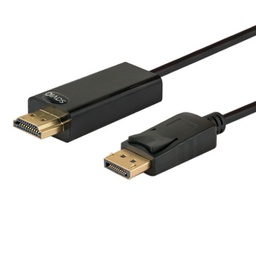 [5901986040491] Savio CL-56 video cable adapter 1.5 m DisplayPort HDMI Type A (Standard) Black