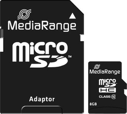 [4260283113514] MediaRange microSDHC 8GB Class 10 High Speed με αντάπτορα