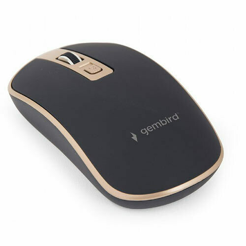 Gembird MUSW-4B-06-BG 4-button wireless optical mouse 1600 DPI, black-gold