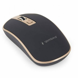 [8716309122160] Gembird MUSW-4B-06-BG 4-button wireless optical mouse 1600 DPI, black-gold