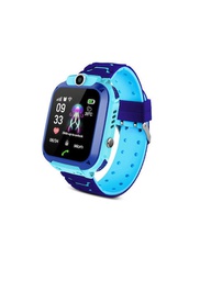 [5668942200015] Παιδικό Smartwatch Q12 με GPS και Καουτσούκ/Πλαστικό Λουράκι Μπλε