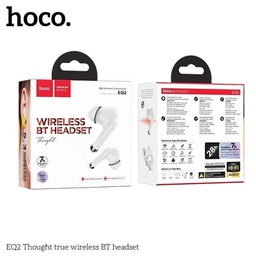 [6931474798534] Wireless Hands Free Hoco EQ2 Thought TWS V5.3 με Πλήκτρο Ελέγχου Συμβατό με Siri και 7h Ώρες Λειτουργίας Λευκά