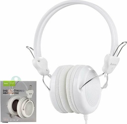 [6957531051060] Ακουστικά Stereo Hoco W5 Manno 3.5mm Λευκά με Μικρόφωνο και Πλήκτρο Ελέγχου
