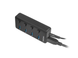 [5901969425284] Natec Mantis 4-Port USB 3.0 Hub Carbon NHU-1557