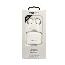 [8718858430550] Bluetooth Earphone Musthavz True Wireless Άσπρο V.2