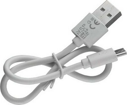 [5205308228421] NSP long USB 2.0 to micro USB Cable Λευκό 0.30m