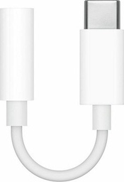 [190198886866] Apple Μετατροπέας USB-C male σε 3.5mm female Λευκό (MU7E2ZM/A)