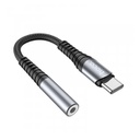 Αντάπτορας Hoco LS33 USB-C σε 3.5mm Θηλυκό Μεταλλικό Γκρί Συμβατό με όλες τις Συσκευές