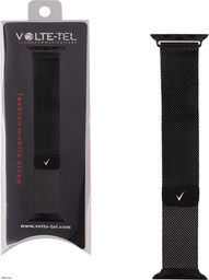 [5205308341212] Λουρακι Ρολογιου Ανοξειδωτο Ατσαλι Apple Watch 38/40/41mm Milanese Black VT109