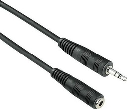 [4040849500909] GOOBAY προέκταση καλωδίου ήχου 3.5mm 50090, 3 pin stereo, 5m, μαύρο