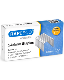 [5018505025096] Σύρματα για συρραπτικό Rapesco - 24/6 mm, 1000 τεμάχια