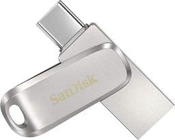 [619659179021] SanDisk 64GB Ultra Dual Drive Luxe USB Type-C - SDDDC4-064G-G46, Sliver