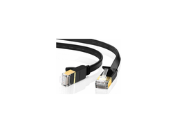 [6957303882663] Ugreen U/FTP Cat.7 Καλώδιο Ethernet Flat 15μ., Μαύρο