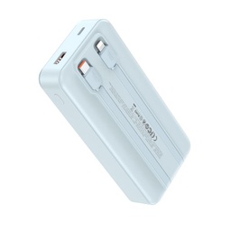 [6920680857838] XO PR249 USB-C / USB-A Powerbank Γρήγορης Φόρτισης με Ψηφιακή Οθόνη Λευκό