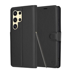 [1150296] Θήκη Πορτοφόλι Για Samsung Galaxy S24 Ultra 5G Μαύρο Box