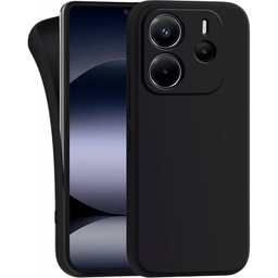 [155124] Θήκη Σιλικόνης Matt 1,5 mm Για Xiaomi Redmi Note 14 5G Μαύρο
