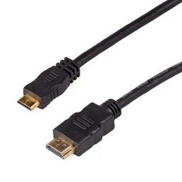[5901720132178] Καλώδιο σύνδεσης Akyga HDMI / mini HDMI AK-HD-10M ver.1.4 Μήκους 1.0m