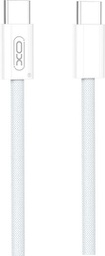 [6920680853588] XO Pd USB 2.0 Cable USB-C male - USB-C 60W PD Λευκό 1m NB-Q260A