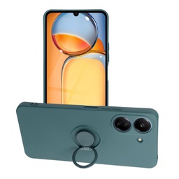[149637] Θήκη Σιλικόνης Με Ring Xiaomi Redmi 13C 4G Σκούρο Πράσινο