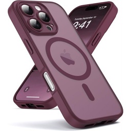[152471] Θήκη Back Cover Electro Magsafe Ημιδιαφανή για Apple iPhone 16 Μπορντο